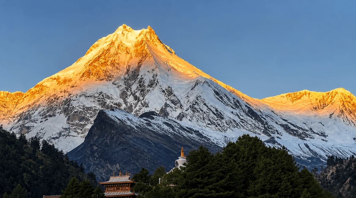 Manaslu Circuit Family Trekking route scenery Nepal